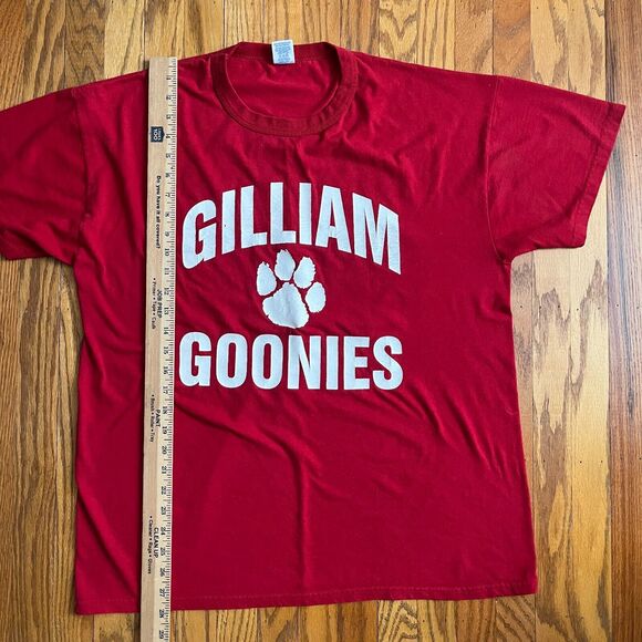 Russell Athletic Nublend  Gilliam Goonies Red T-Shirt Sz Large Y2K Double Sided - Picture 6 of 7